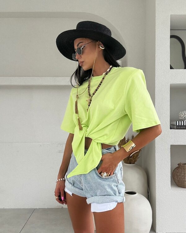 T-SHIRT SOLEA LAMILLA LIMONKOWY