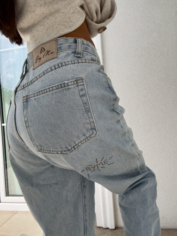 JEANSY MOM FIT BLESS BY ME NIEBIESKIE
