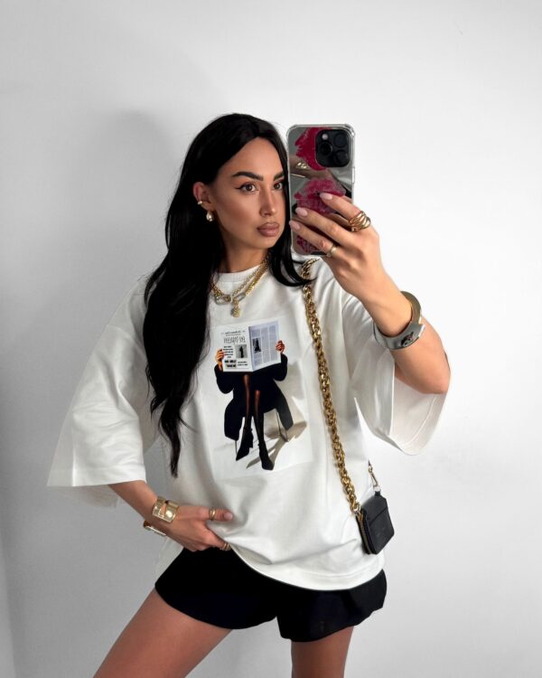 T-SHIRT FLOW LAMILLA BIAŁY