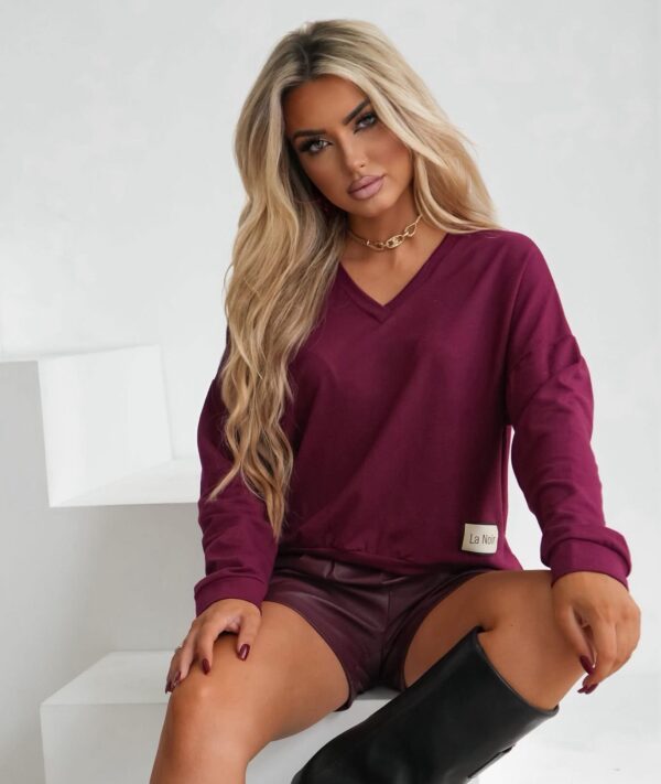 BLUZA LA NOIR BORDOWA