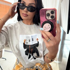 T-SHIRT FLOW LAMILLA SZARY
