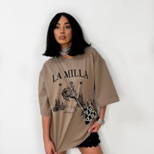T-SHIRT KOWBOJKA LAMILLA BEŻOWY