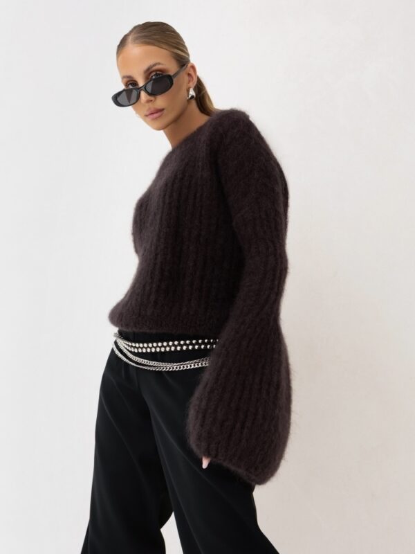 SWETER SOFT YARN CZEKOLADOWY