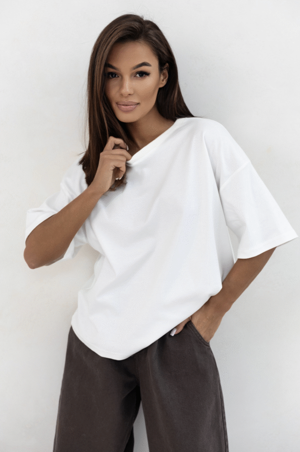 T-SHIRT OVER SEMPRE BIAŁY