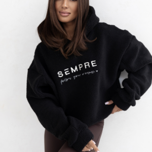 BLUZA TEDDY SEMPRE CZARNA