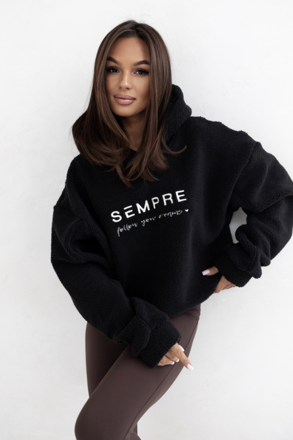 BLUZA TEDDY SEMPRE CZARNA