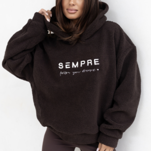 BLUZA TEDDY SEMPRE CZEKOLADOWA