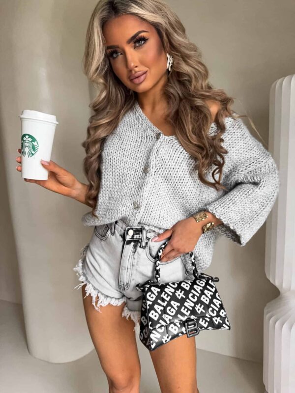 KARDIGAN ROYAL BY ME SZARY