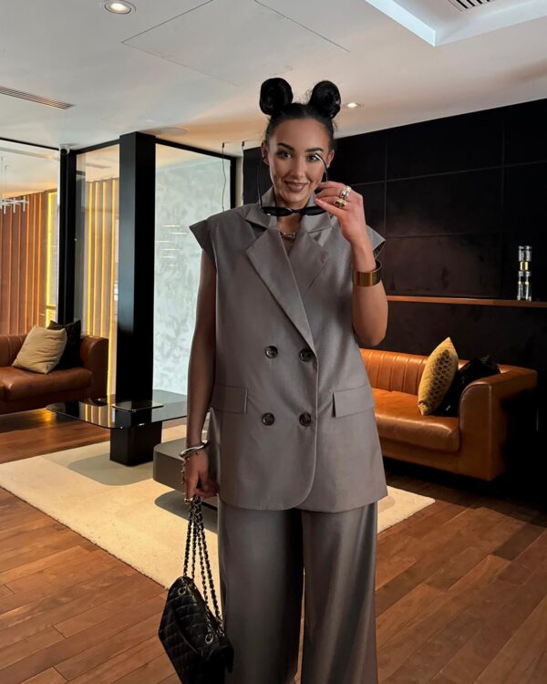 KAMIZELKA GARNITUROWA LAMILLA MOCCA