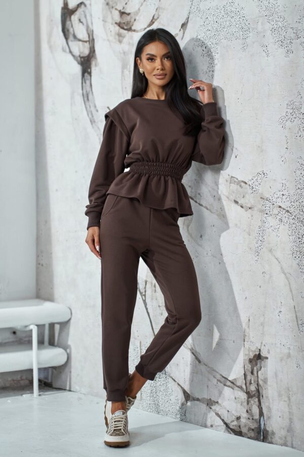 KOMPLET DRESOWY FLOW CZEKOLADOWY