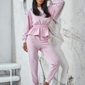 KOMPLET DRESOWY FLOW RÓŻOWY