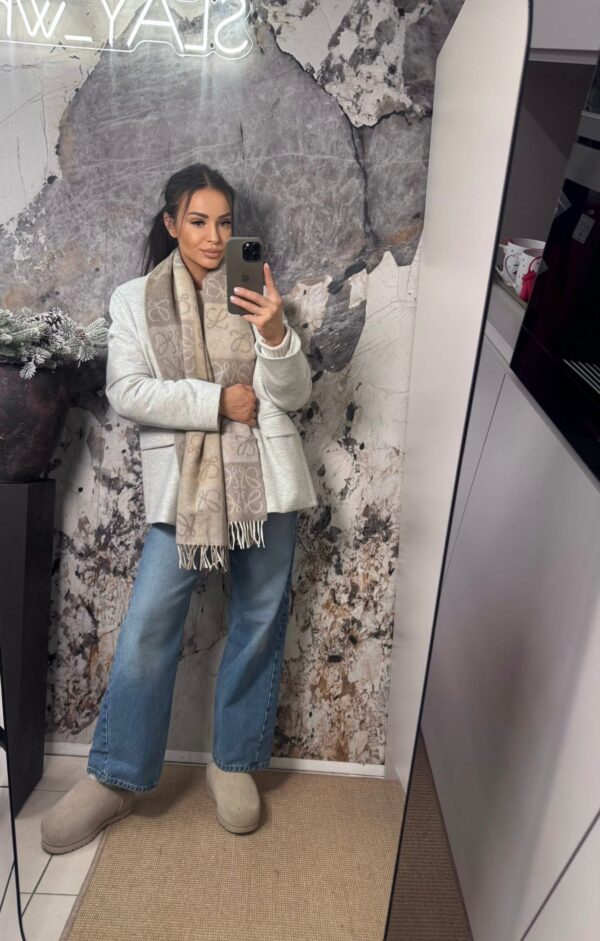 MARYNARKA DRESOWA SLAY SZARY MELANŻ