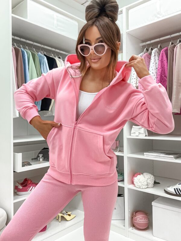 BLUZA Z KAPTUREM STAYHERE RÓŻOWA