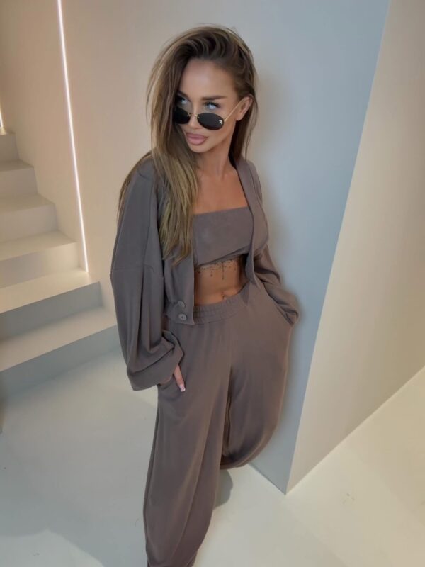 KOMPLET SWETERKOWY POLLY MOCCA