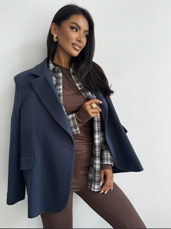 MARYNARKA DRESOWA SLAY GRANATOWA