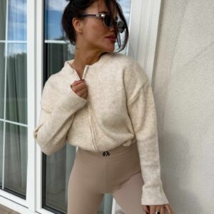 BOMBERKA MOHAIR BY ME BEŻOWA