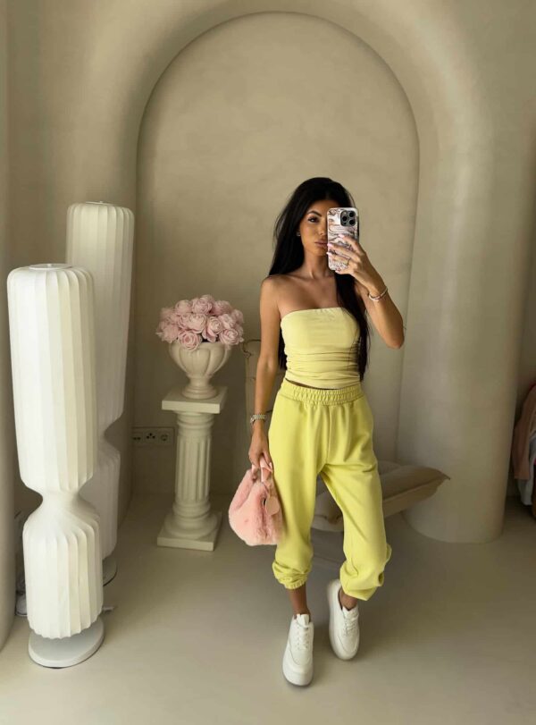 SPODNIE DRESOWE CLASSIC BY ME ŻÓŁTE