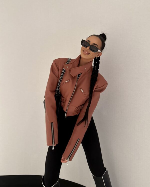 KURTKA SKÓRZANA SHORT LAMILLA SZMINKA