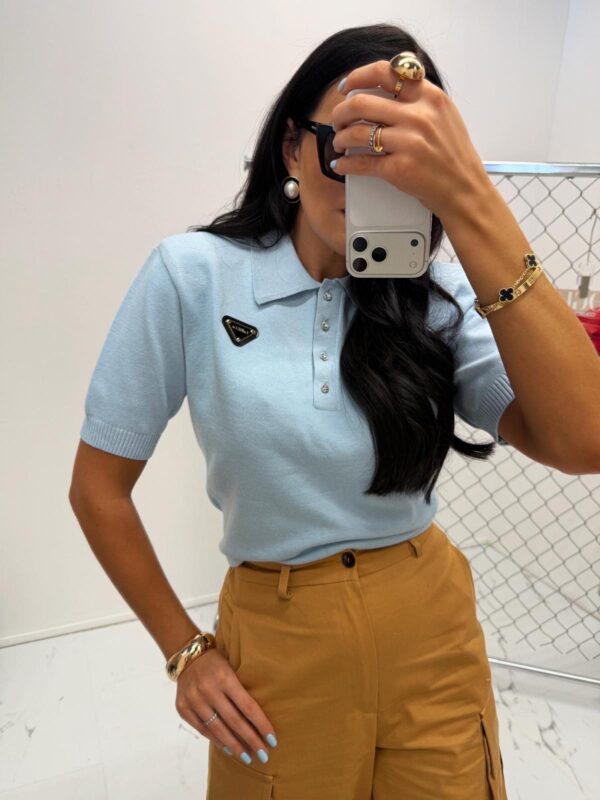 BLUZKA POLÓWKA LAMILLA BŁĘKITNA