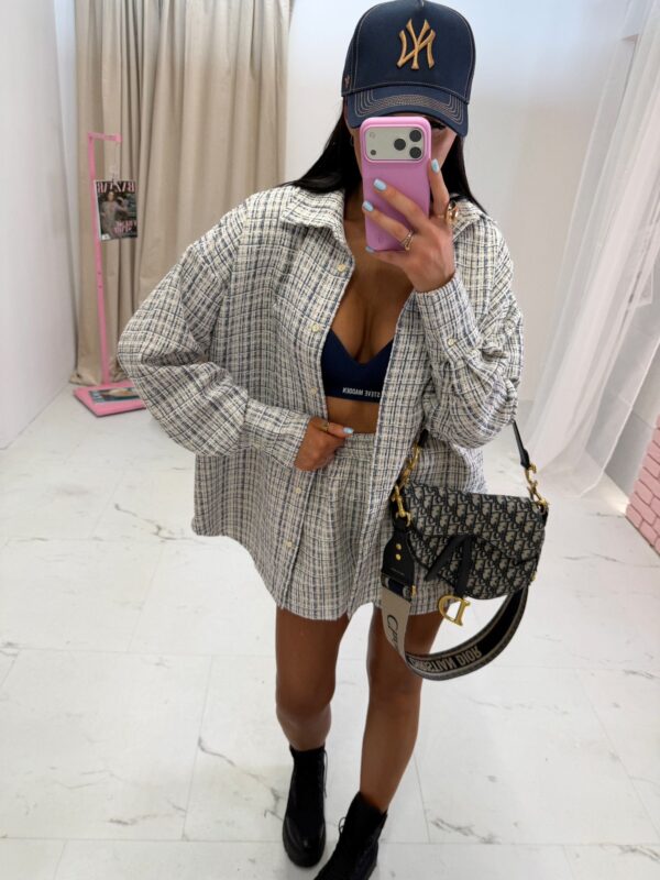 KOMPLET RIVIERA LAMILLA BIAŁY/GRANATOWY