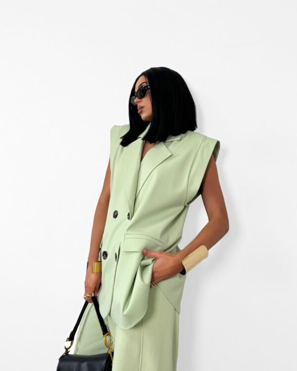 KAMIZELKA GARNITUROWA LAMILLA MATCHA