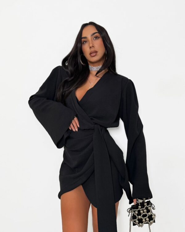 SUKIENKA KIMONO LAMILLA CZARNA