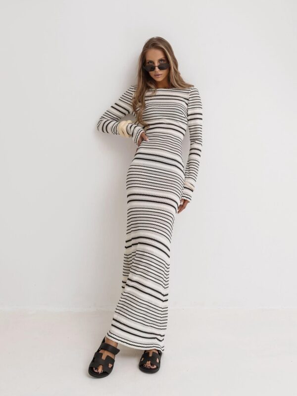 SUKIENKA FRANCESCA ŚMIETANKOWO-CZARNA