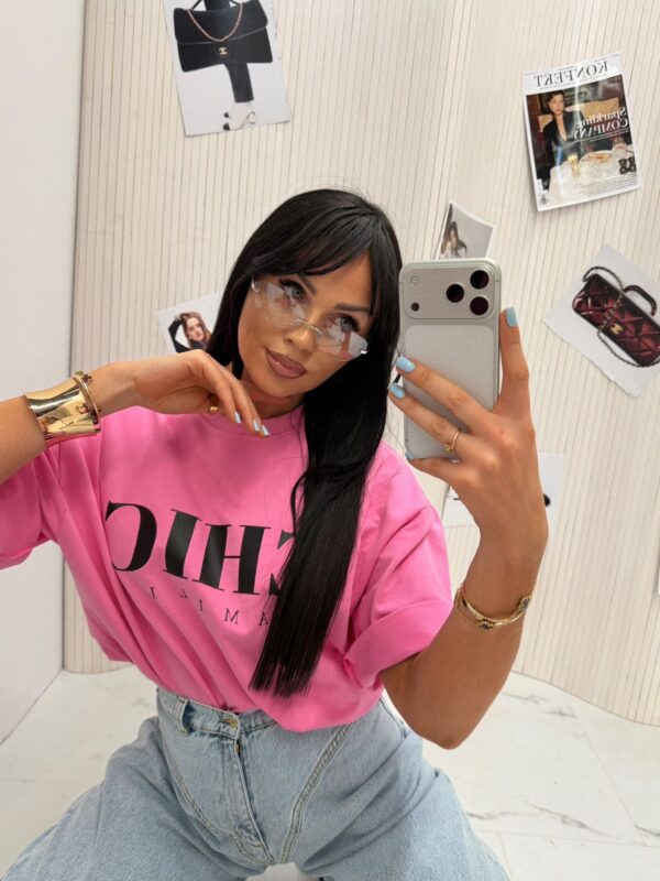 T-SHIRT CHIC LAMILLA RÓŻOWY