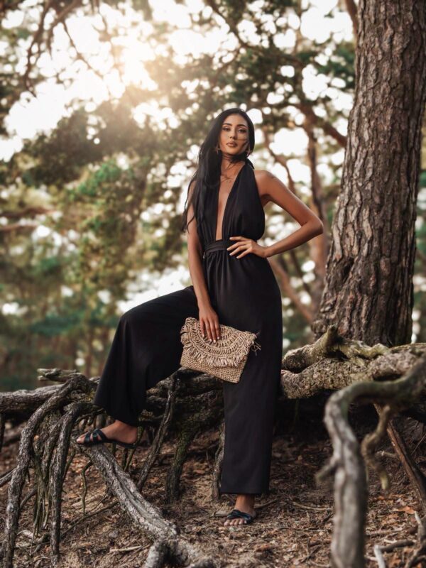 KOMBINEZON CAMILLA AGATHA FASHION CZARNY