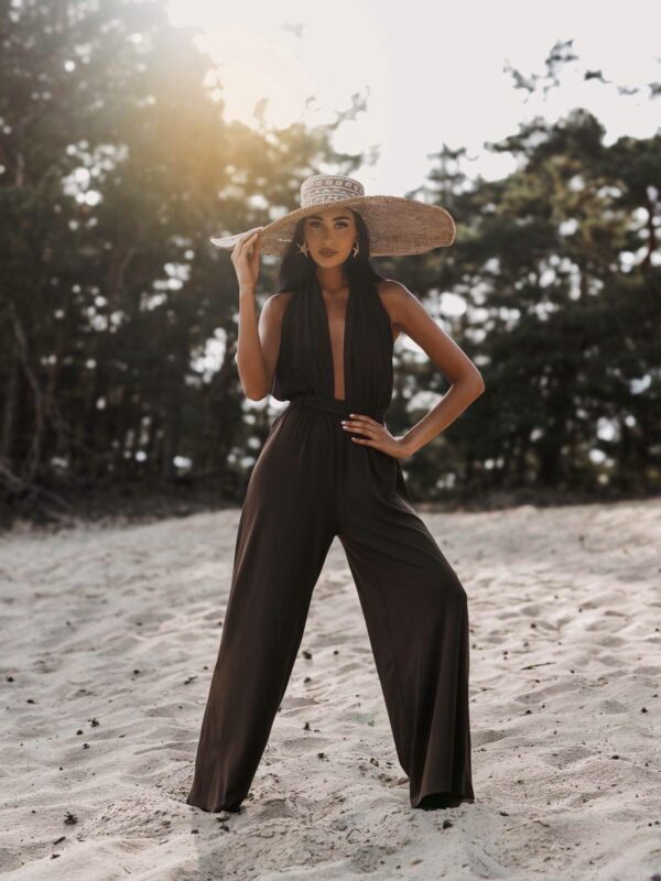 KOMBINEZON CAMILLA AGATHA FASHION CZEKOLADOWY