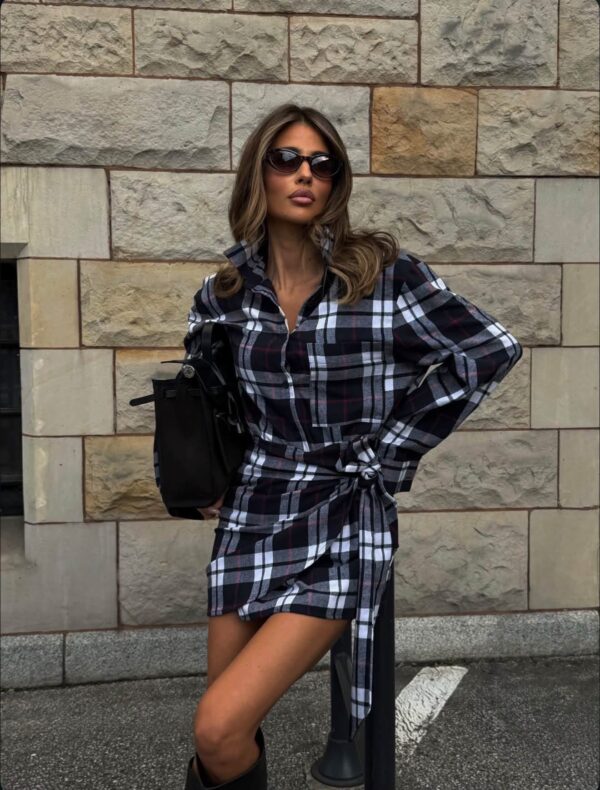 KOMPLET LONDON LOLA FASHION CZARNO-SZARY